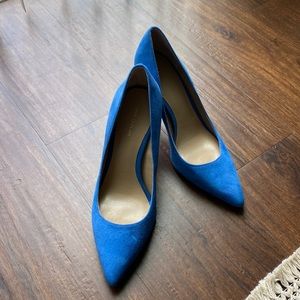 Ann Taylor Blue Suede Pumps